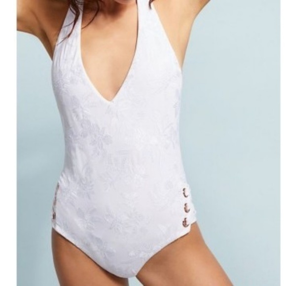 NWT Tori Praver Jolie Textured One-Piece Swimsuit - Picture 4 of 8